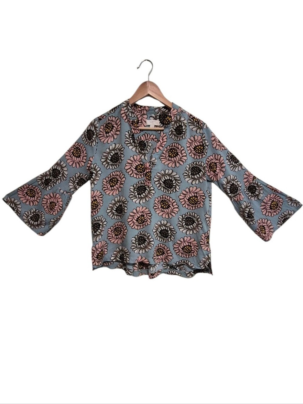 Loft Outlet Boho Flare Sleeves Blouse - Size Small Petite